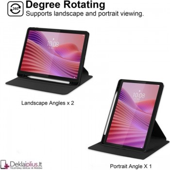 Dirbtinės odos atverčiamas dėklas - juodas (Oneplus Pad Go 2) Dirbtinės odos atverčiamas dėklas - juodas (Oneplus Pad Go 2)